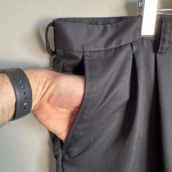 Izod Golf Classix Men's Performance Golf Pants Black 42x30 Preppy Outdoor Cuffed - Picture 3 of 14